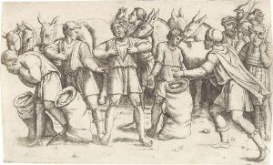 Josephs Becher Wird In Benjamins Sack Gefunden by Giovanni Antonio Da Brescia
