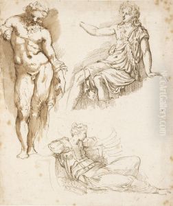 Studies After The Antique: A Standing Silenus