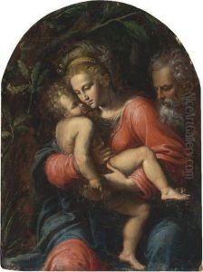 The Holy Family by Girolamo da Carpi