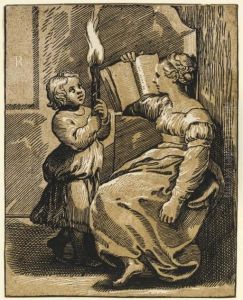 Christ At The House Of Simon (b. 17; Servolini 29) Christ At The House Of Simon (b. 17; Servolini 29)