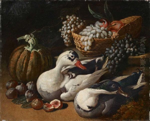 Fruchte Still Leben Mit Enten - view 1