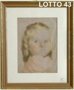 Ritratto Di Bimba Bionda by Oreste Da Molin