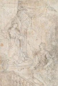 Verkundigung An Maria by Nicolo Martinelli Da Pesaro Il Trometta