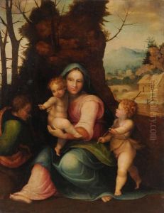 Sacra Famiglia Con San Giovannino by da Imola (Francucci)