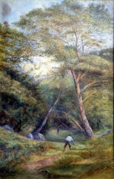 Figures In Woodland - view 1