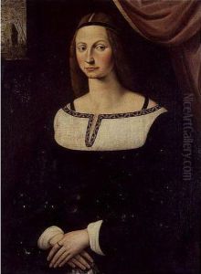 Portrait Of A Lady, Said To Be Costanza Fregosa by Antonio Da Rimpacta