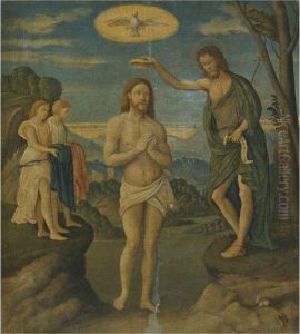 The Baptism Of Christ by Girolamo da Santacroce