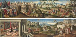 Scenes From Orlando Furioso by Girolamo da Santacroce