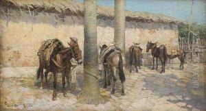 Oleo Sobre Tela, Ass. Dat. 1905 Inf. Esq. by Oscar Pereira Da Silva