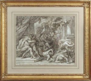 The Furies Threatening Cadmus And Hermione by Giuseppe Simonelli