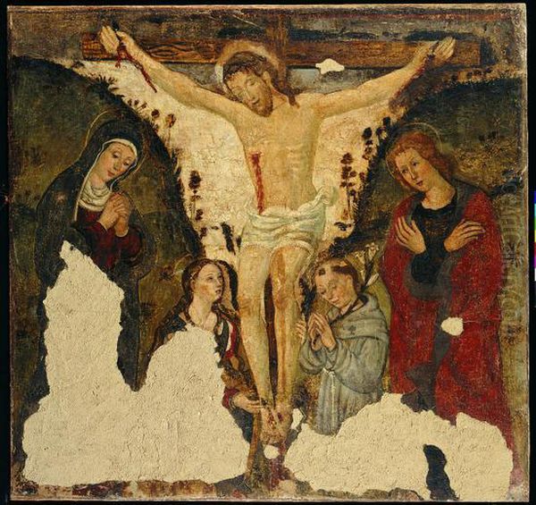 La Crocifissione Con La Vergine E La Maddalena, E I Santi Antonio Da Padova E Giovanni Evangelista - view 1