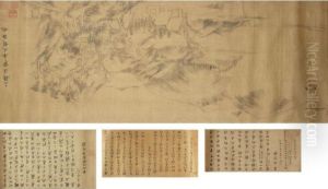 Landscapes And Calligraphy by Zhu Da