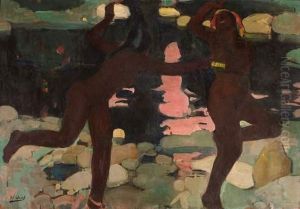 Baigneuses Africaines. by Alfred Dabat