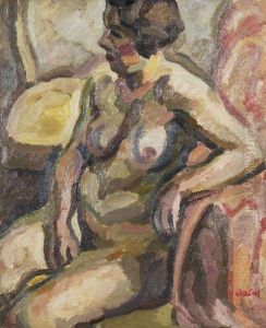 Nu Assis Rue Houdart by Eugene Dabit