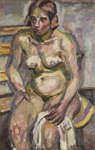 Grand Nu A La Serviette by Eugene Dabit