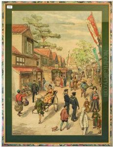 A Busy Japanese Street A Busy Japanese Street