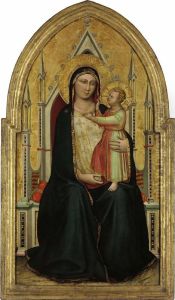 The Madonna And Child Enthroned by Bernardo Daddi