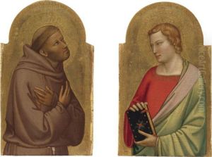 St. John The Evangelist;
 St. Francis by Bernardo Daddi