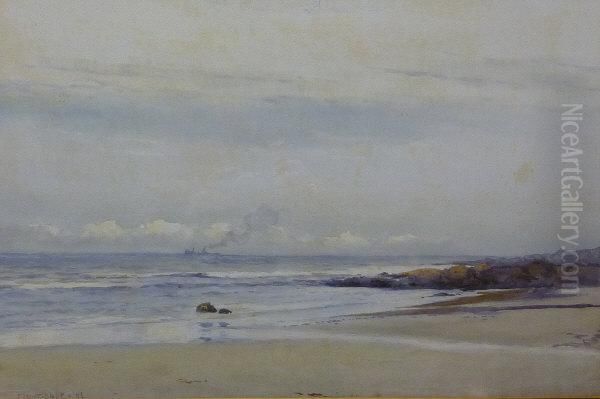 Steam Boat Off The Coast - view 1