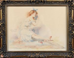 Jeune Femme Au Coquillage by Antoine Daens