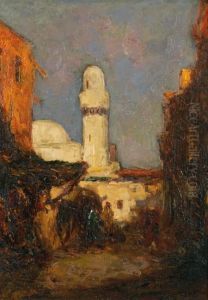 Rue De Lamosquee by Charles Henri Gaston Dagnac-Riviere