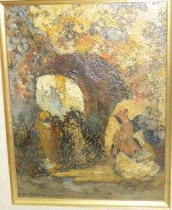 Orientaux Pres D'une Arche by Charles Henri Gaston Dagnac-Riviere