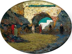 Porte De Quartier A Tetouan by Charles Henri Gaston Dagnac-Riviere