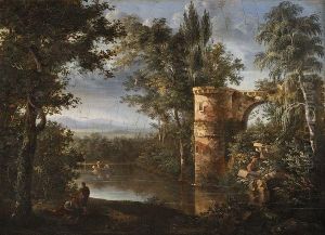 Vue Romantique D'un Lac