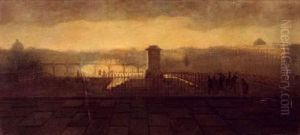 Vue De Paris Prise Du Pont Neuf