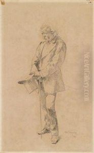 A Portrait Of A Man by Pascal-Adolphe-Jean Dagnan-Bouveret