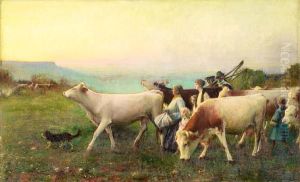 Le Retour Du Troupeau by Pascal-Adolphe-Jean Dagnan-Bouveret