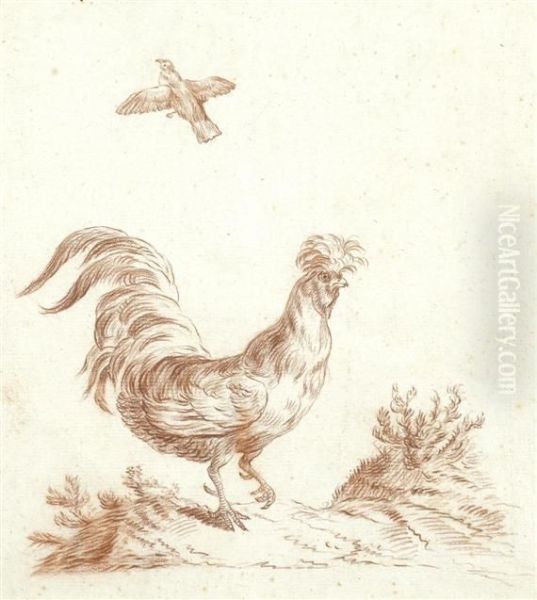 Cockerel And Dove - view 1