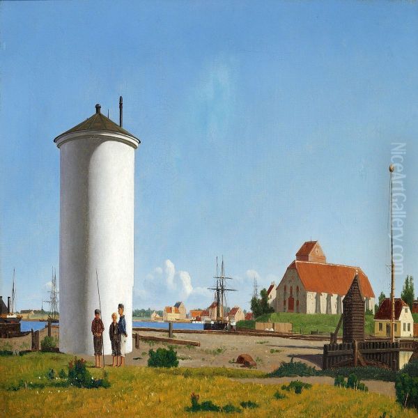 Three Boys Standing - view 1