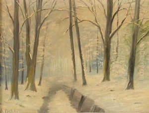 Schneelandschaft by Karl Dahl