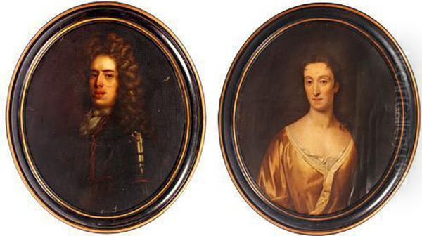 Portrait Of A Man In Armour; And Companion Portrait Of A Lady - view 1