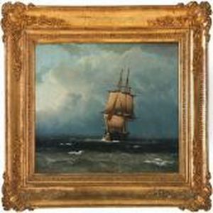 Marine With A Ship Of The Line