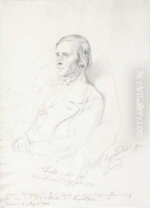Portrett Av J.c. Dahl by Siegwald Johannes Dahl