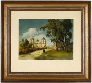 Old Mission Santabarbara by Carl Christian Dahlgren