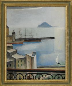 Hamnen I Pozzuoli - Neapel by Ewald Albin Filip Dahlskog