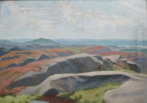 Klipplandskap by Ewald Albin Filip Dahlskog