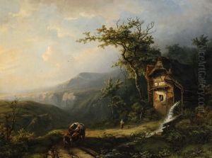 By The Watermill by Alexander Joseph Daiwaille