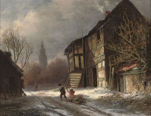 The Woodgatherers by Alexander Joseph Daiwaille