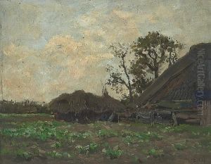 On The Farm; The Old Barn (a Pair) by Carel L. Ii Dake