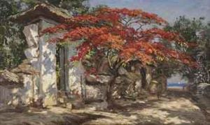 Flamboyant Tree by Carel L. Ii Dake