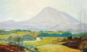 A Mountain Landscape by Carel L. Ii Dake