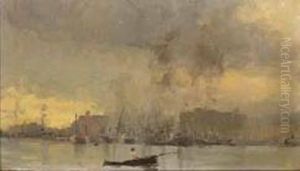 Veduta Di Porto by Edoardo Dalbono