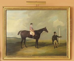 Portrait Of Hexgrave, Jockey Up, With Owner