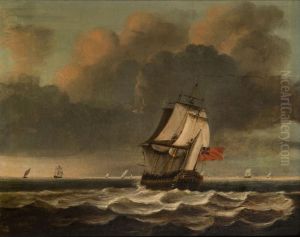 A British Man O'war Making Way by David of York Dalby