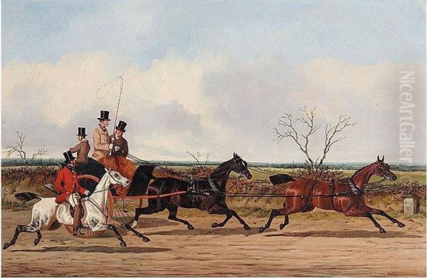 A Horse Drawn Chaise On The Road To York - view 1