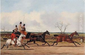 A Horse Drawn Chaise On The Road To York A Horse Drawn Chaise On The Road To York